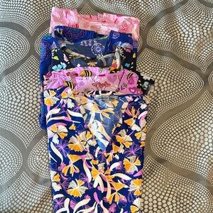 Colorful Patterned Scrub Tops